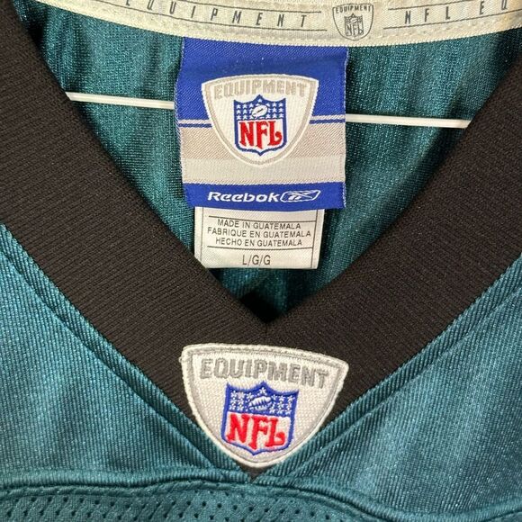 Reebok NFL Teal and Black Jersey Hank Baskett autographed jersey size large - Picture 3 of 6